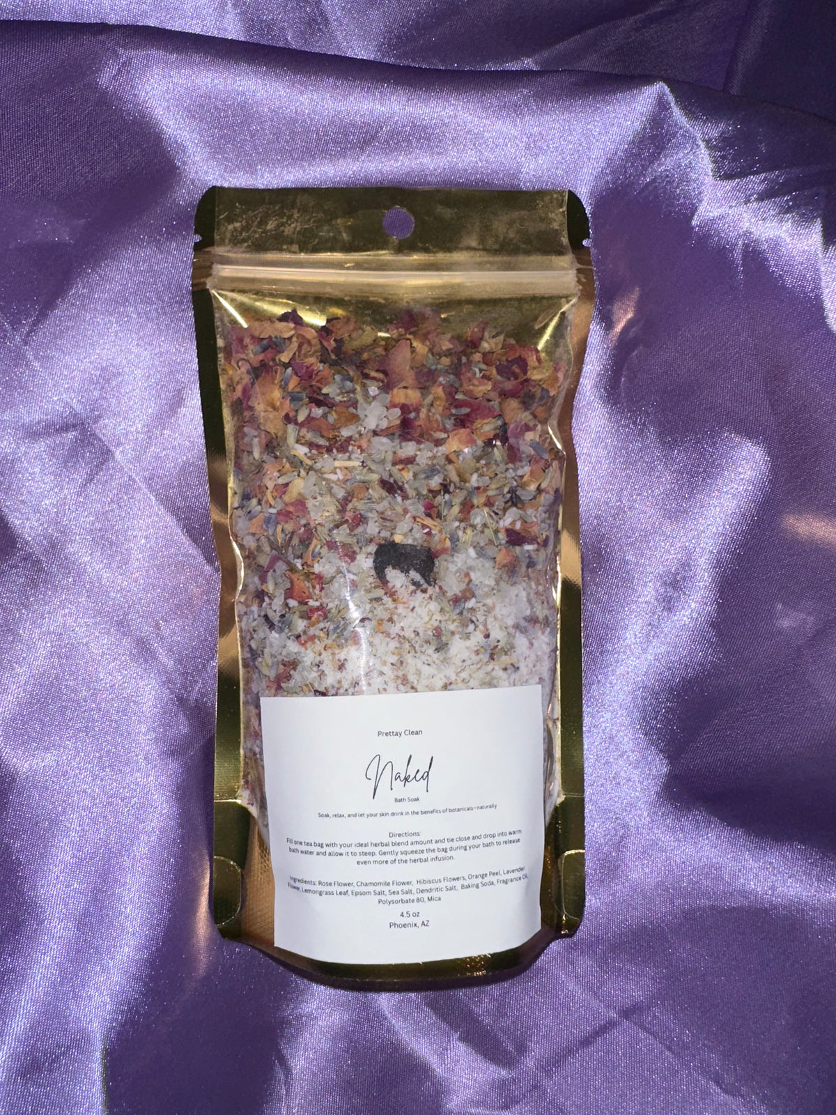 Bath Soak: Naked 4.5oz (Unscented)