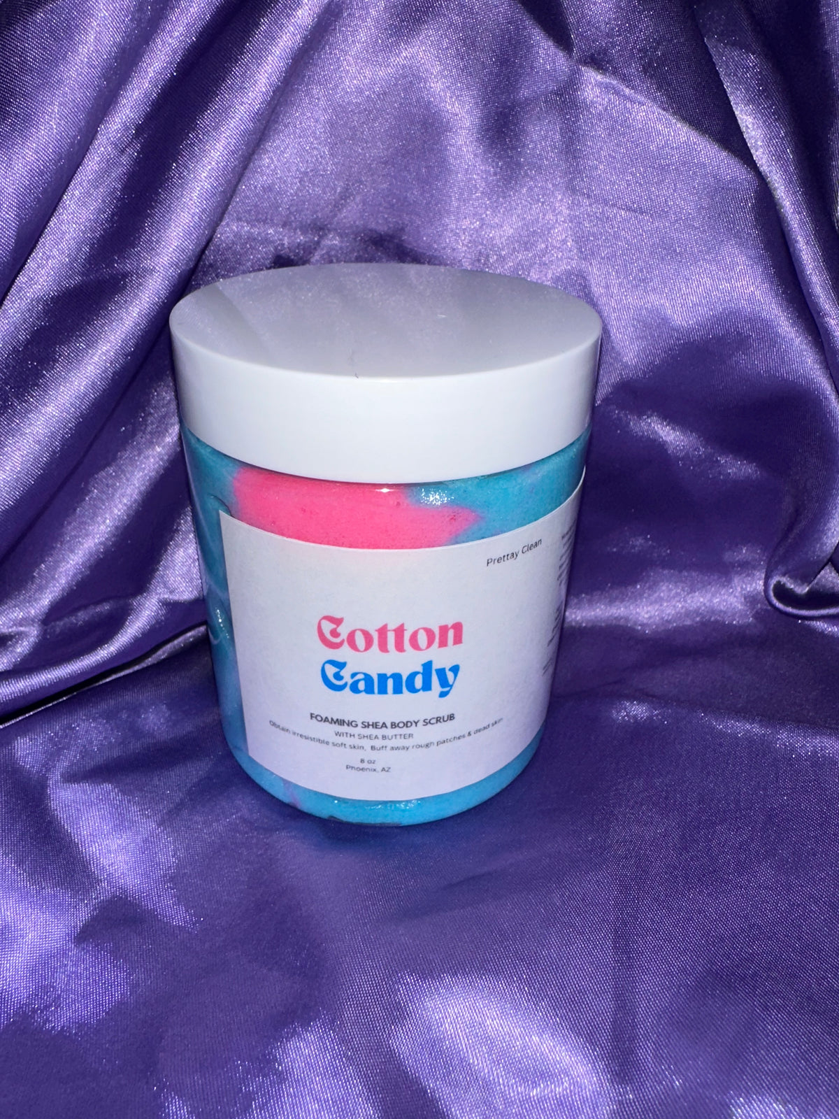 Cotton Candy Foaming Shea Body Scrub