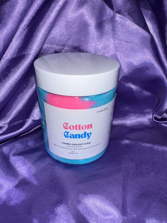 Cotton Candy Foaming Shea Body Scrub