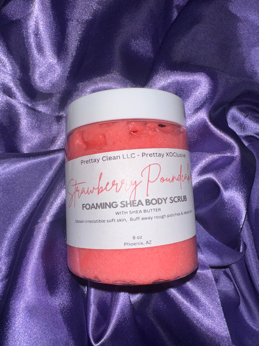 Strawberry Poundcake Foaming Shea Body Scrub