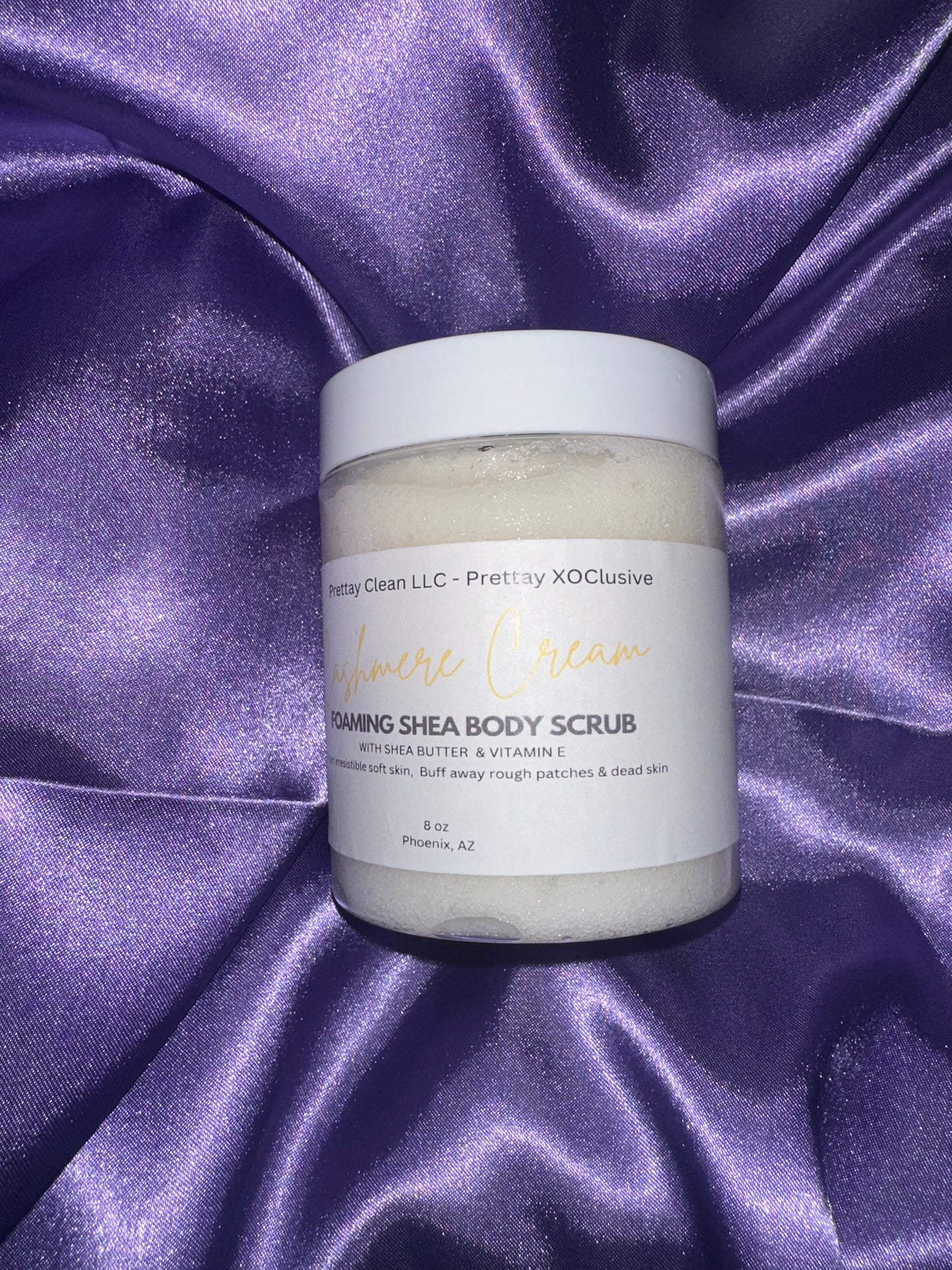 Cashmere Cream Foaming Shea Body Scrub