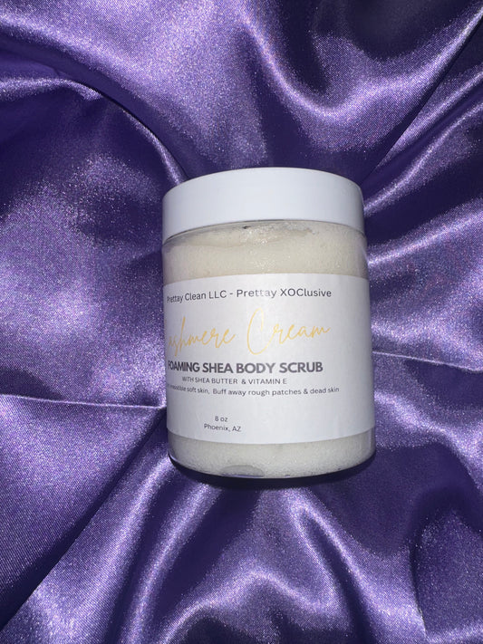 Cashmere Cream Foaming Shea Body Scrub